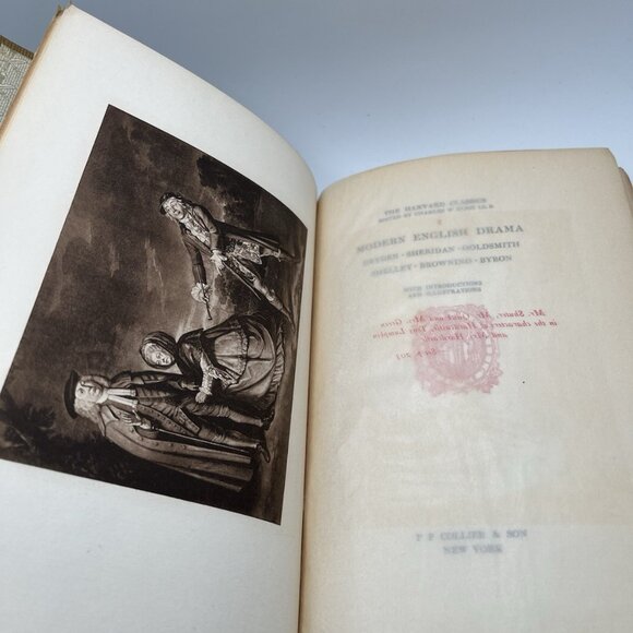 Harvard Classics 1909 Modern English Drama Alumni Edition De Luxe Limited 1000 - Picture 9 of 13